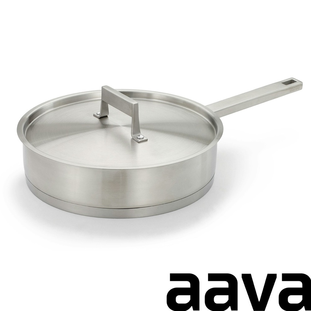 Aava Elements Stainless Steel Sauté Pan with lid-New
